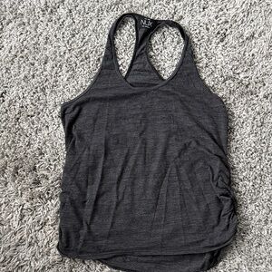 NUX Dark Gray Racerback Tank Top